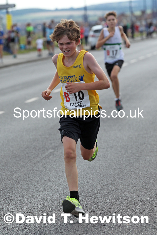 Boys under-13s 2021 Northern 6 and 4 Stage and Young Athletes Road Relays, Redcar. Photo: David T. Hewitson/Sports for All Pics
